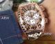 Perfect Replica Franck Muller Rose Gold Croco Cintree Curvex Watch Chronograph Face (2)_th.jpg